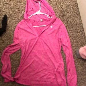 Cute pink pull over or light sweatshirt !!